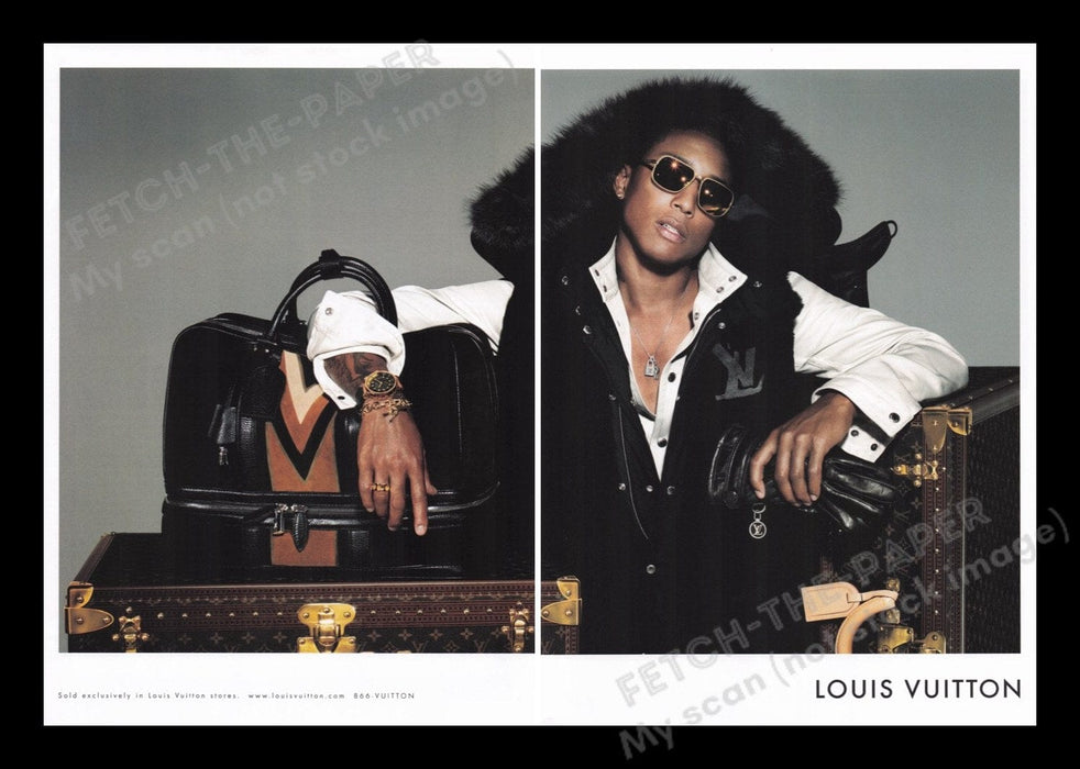 Louis Vuitton Luggage 2000s Print Advertisement Ad (2 pages) 2006 Male Model Fetch the Paper!