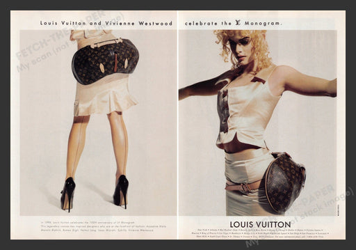 Louis Vuitton Sexy Legs Hosiery 1990s Print Advertisement (2 pages) 1996 Fetch the Paper!