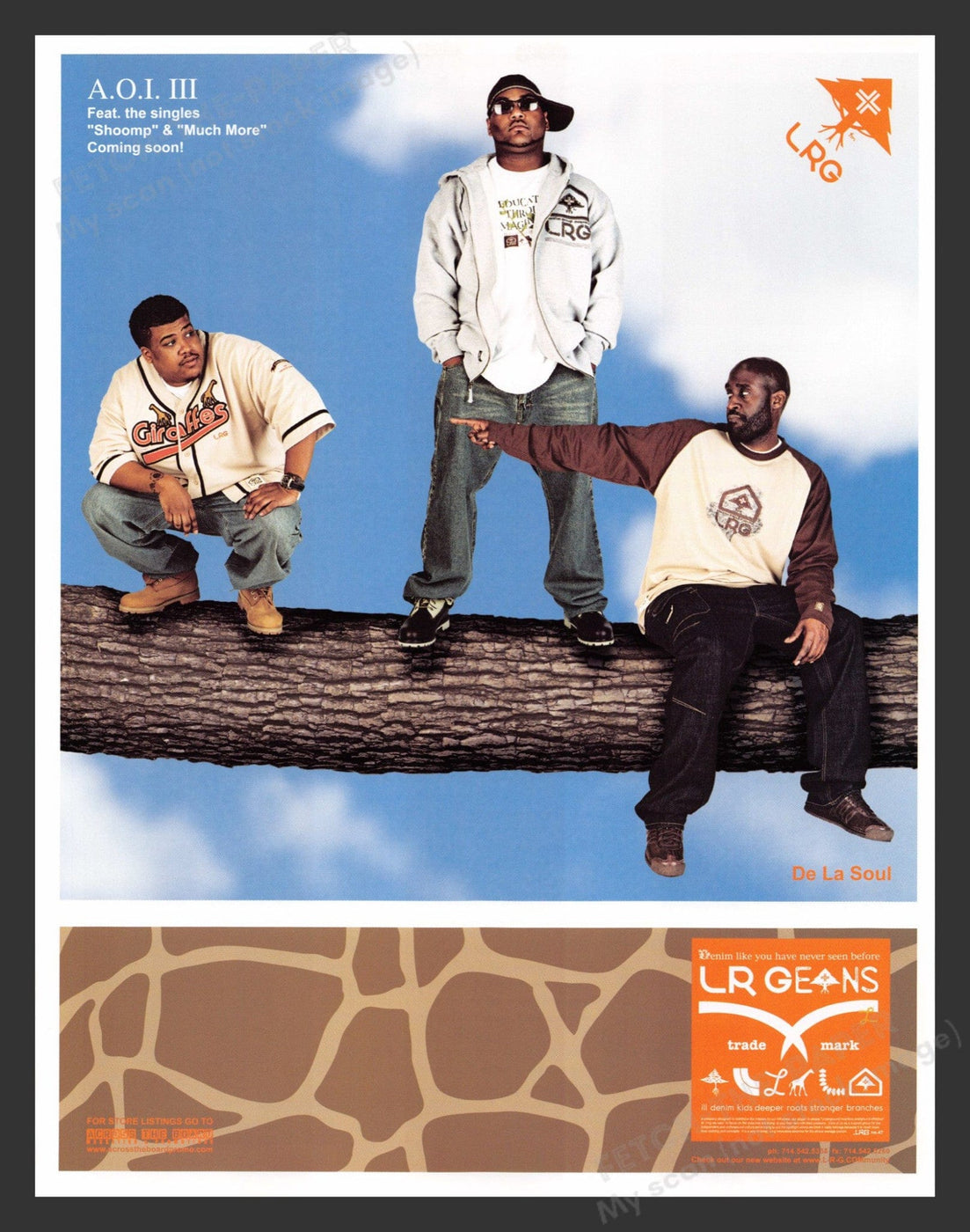 LRG Clothing 2003 Ad Featuring De La Soul Hip-Hop Group — Fetch-the-Paper