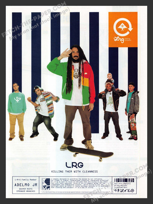 2007 Print Advertisement LRG Clothing Adelmo Jr Pro Skateboarder Athlete Ad.