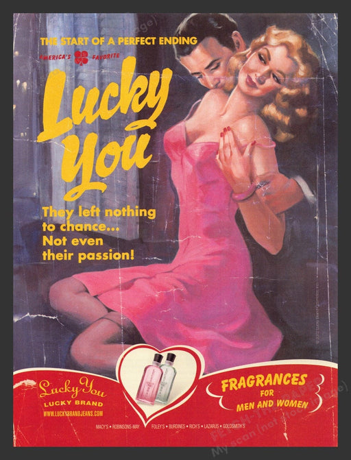 2002 Lucky You Fragrance Men & Women Print Advertisement Ad