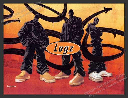 2002 Lugz Shoes Illustration Three Men Print Advertisement.