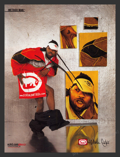 2000 Marc Ecko Clothing Method Man Music Print Advertisement Ad.