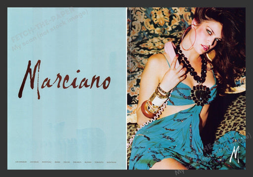 Marciano Gorgeous Brunette 2000s Print Advertisement (2 pages) 2005 Fetch the Paper!