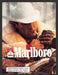 1990 Marlboro Cigarettes Cowboy Marlboro Man Snow Print Advertisement Ad