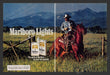 Marlboro Lights 1980s Print Advertisement (2 pages) Cigarettes Cowboy on Horse Fetch the Paper!