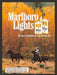 1986 Marlboro Lights Cigarettes Cowboy Roping Fall Leaves Print Advertisement Ad