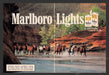 1986 Marlboro Lights Cowboys Roundup Gulch Print Advertisement (2 Pages)