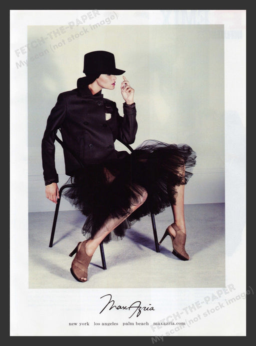 Max Azria 2000s Print Advertisement Ad 2008 Legs Fashion Model Fetch the Paper!