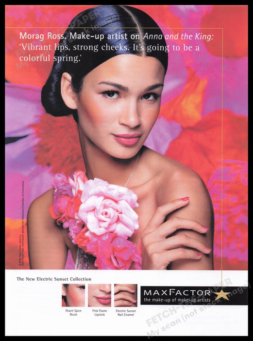 Max Factor 2000s Print Advertisement Ad 2000 Fetch the Paper!