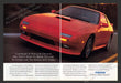 Mazda RX-7 Turbo Red Car 1990s Print Advertisement (2 Pages) 1990 Fetch the Paper!
