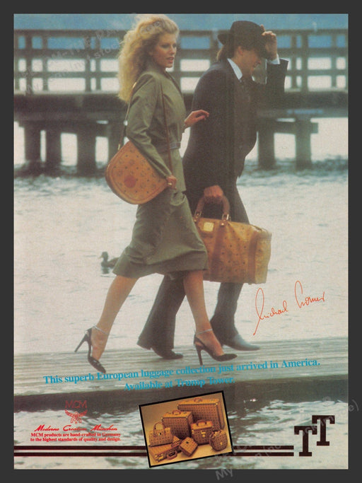 MCM Luggage at Trump Tower 1980s Print Advertisement Ad 1983 Fetch the Paper!