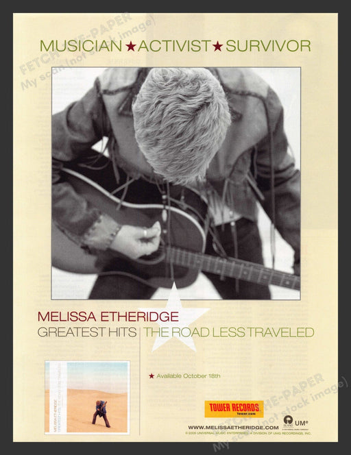 2005 Melissa Ehteridge CD Release Print Advertisement Ad
