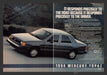 1984 Mercury Topaz Car on the Road Print Advertisement (2 Pages)