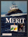 1984 Merit Cigarettes "Point Viking" Boat Print Advertisement Ad