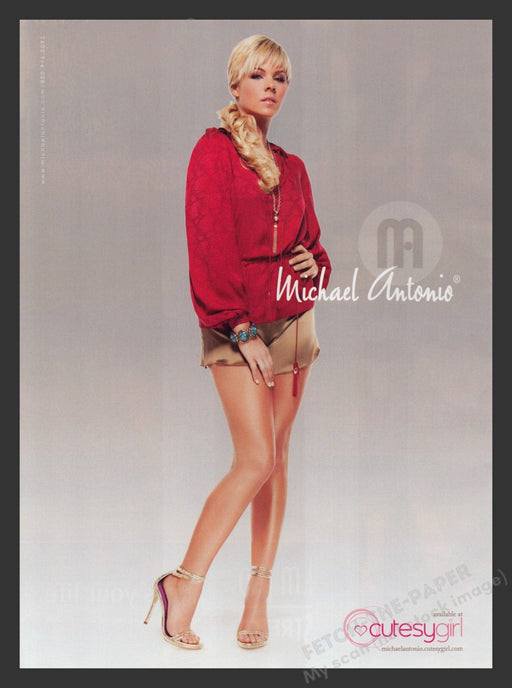 Michael Antonio Footwear Long Legs 2000s Print Advertisement Ad 2008 Fetch the Paper!