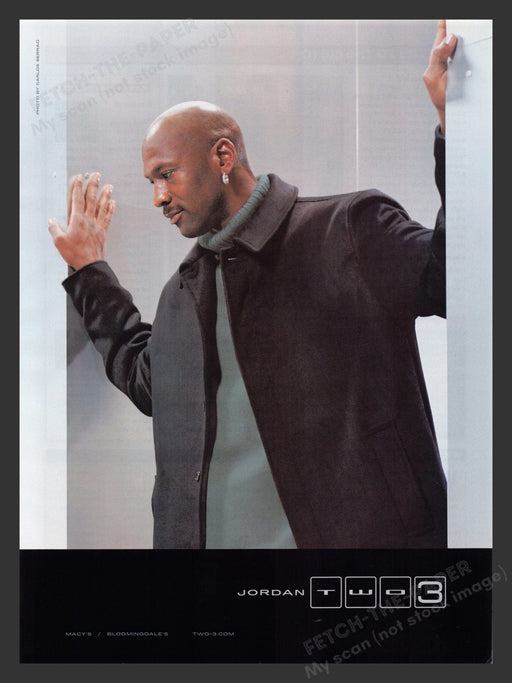 2002 Michael Jordan Two3 Clothing Basketball Print Advertisement Ad.