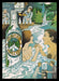 Mineral Water 1970s Magazine Illustration 1977 Couple Skinny Dipping Fetch the Paper!