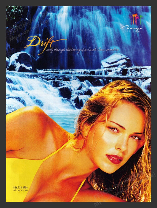 2003 Mirage Hotel Las Vegas Sexy Girl Print Advertisement Ad