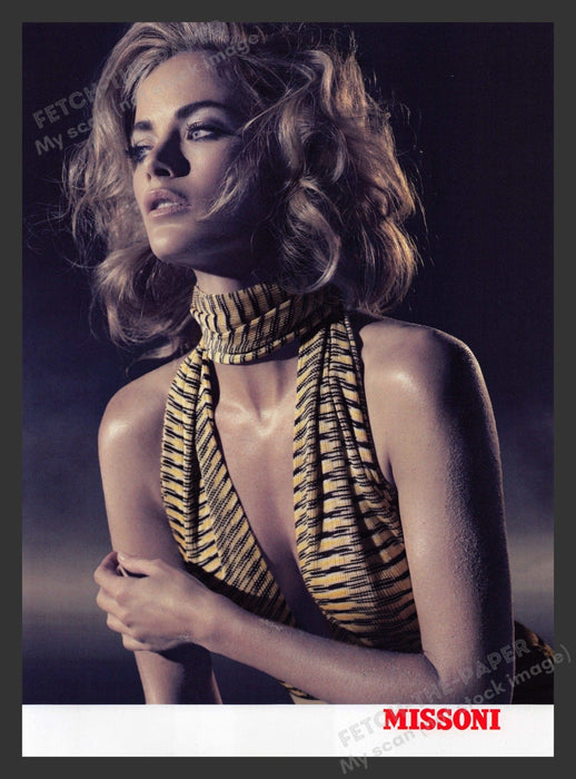 Missoni 2000s Print Advertisement 2007 Clothing Blonde Light Model Tan Fetch the Paper!