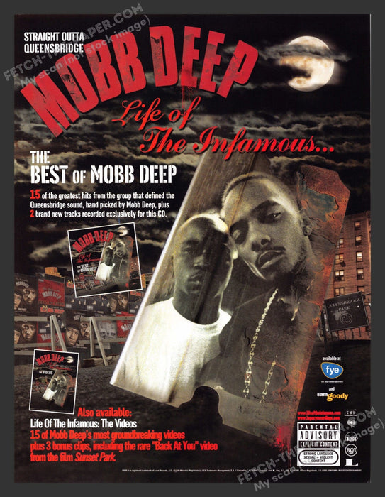 2006 Mobb Deep "Life of the Infamous..." Album Release Print Advertisement Ad.