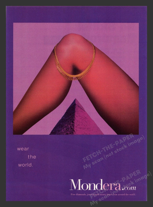 1999 Mondera Jewelry Leg & Knee Print Advertisement Ad