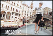 Moschino Fashion 2000s Print Advertisement (2 pages) 2011 Legs Venice Italy Fetch the Paper!