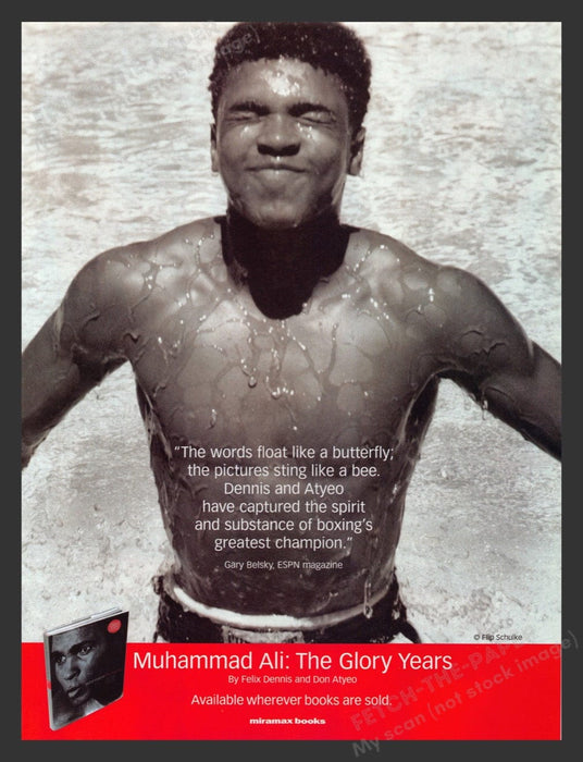 2004 Muhamma Ali: The Glory Years Book Release Print Advertisement Ad
