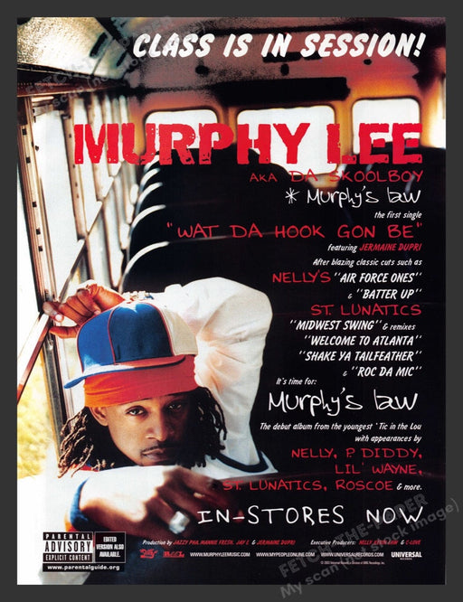 2004 Murphy Lee Koolboy CD Release Print Advertisement Ad