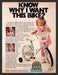 1985 Murray Fit for Kids Rainbow Brite Bike & Little Girl Print Advertisement Ad