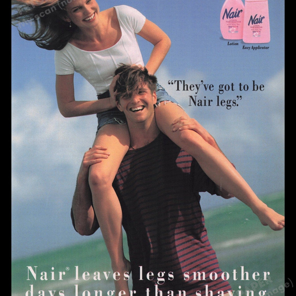 1993 Nair Print Ad - Smooth Legs, 90s Vintage Beauty Collectible ...