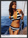Nautica 2000s Print Advertisement 2005 Swimsuit Bikini Boat Water Sun Fetch the Paper!