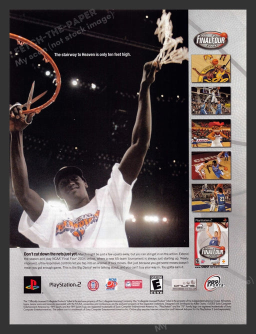2004 NCAA Final Four Video Game Print Advertisement