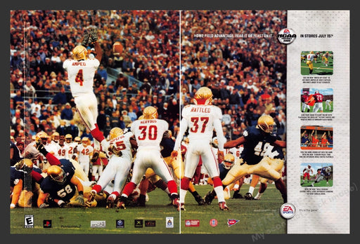 2004 NCAA Football 2005 Video Game Print Advertisement (2 Pages)