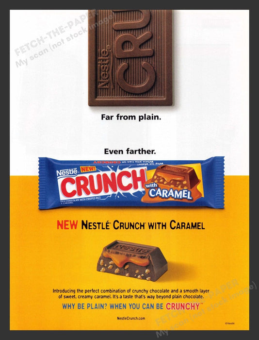 2003 Nestle Crunch with Caramel Print Advertisement Ad