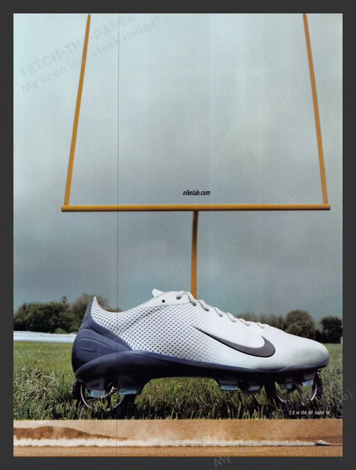 2003 Nike Shoes Football Lab Print Advertisement Ad.