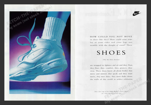 Nike Shoes The Air Elite Stratus 1990s Print Advertisement (2 pages) 1993 Fetch the Paper!