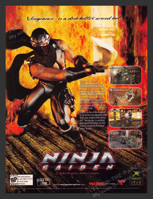 2004 Ninja Gaiden Video Game Print Advertisement