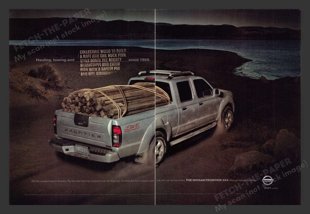 2003 Nissan Frontier 4x4 Beach Print Advertisement (2 Pages)