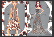 2006 Print Advertisement 3 Page Nordstrom Designer Illustrations Ad.