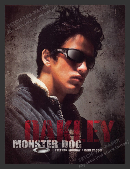 2003 Oakley Monster Dog Sunglasses Stephen Murray Print Advertisement Ad