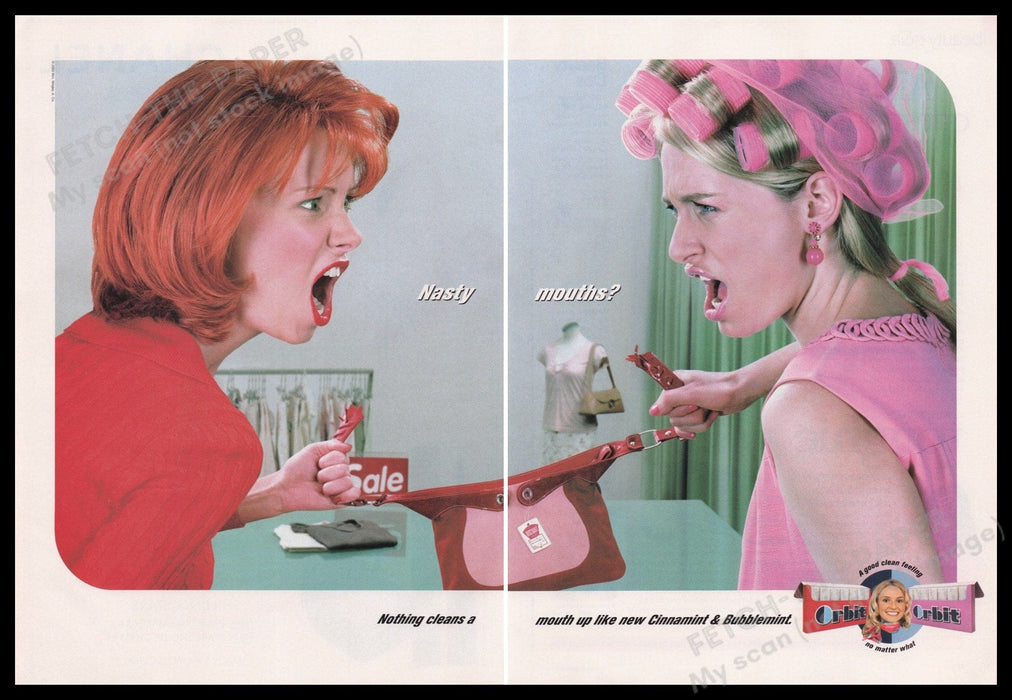 Orbit 2000s Print Advertisement (2 pages) 2003 Fetch the Paper!