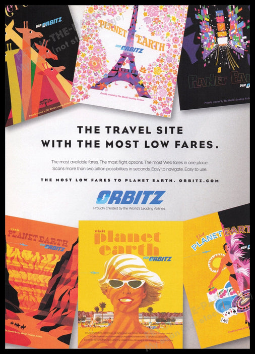 Orbitz 2000s Print Advertisement Ad 2002 Fetch the Paper!