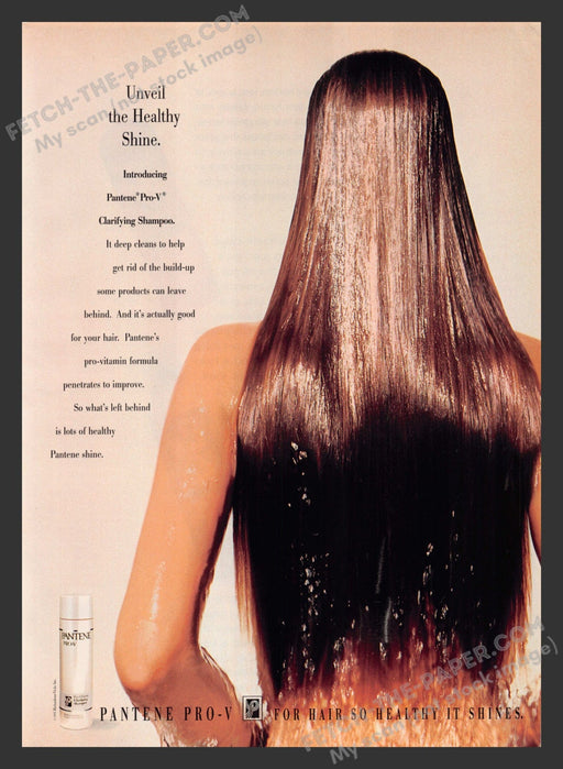 1995 Print Advertisement Pantene Pro-V Hair Beauty Products Ad.
