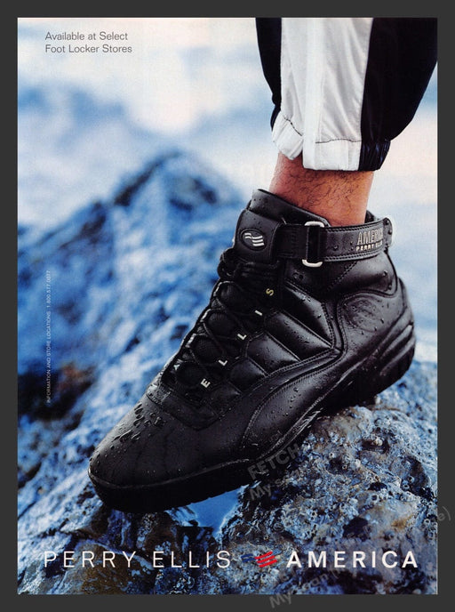 1998 Perry Ellis America Shoes Print Advertisement Ad