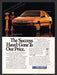 1989 Peugeot 405 DL Car Print Advertisement Ad