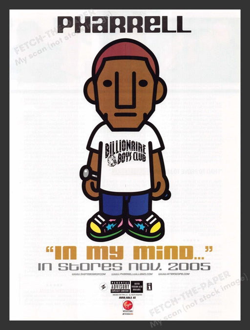 2005 Pharrell "In My Mind..." CD Release Print Advertisement Ad