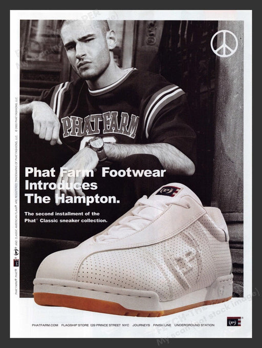 2003 Phat Farm Footwear / Shoes The Hampton Print Advertisement Ad