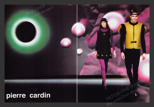 2002 Pierre Cardin Clothing Fashion Models Print Advertisement (2 Pages).