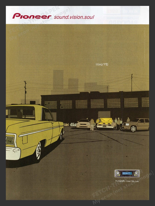 2003 Pioneer Cars in City Ignite Print Advertisement Ad